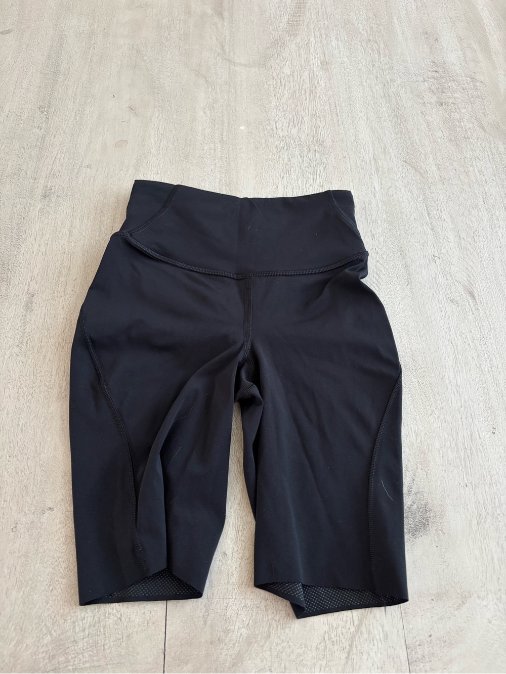 Lululemon Black High-Waist Biker Shorts